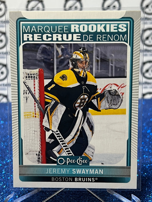 2021-22 O-PEE-CHEE JEREMY SWAYMAN # 525 MARQUEE ROOKIE BOSTON BRUINS NHL HOCKEY CARD