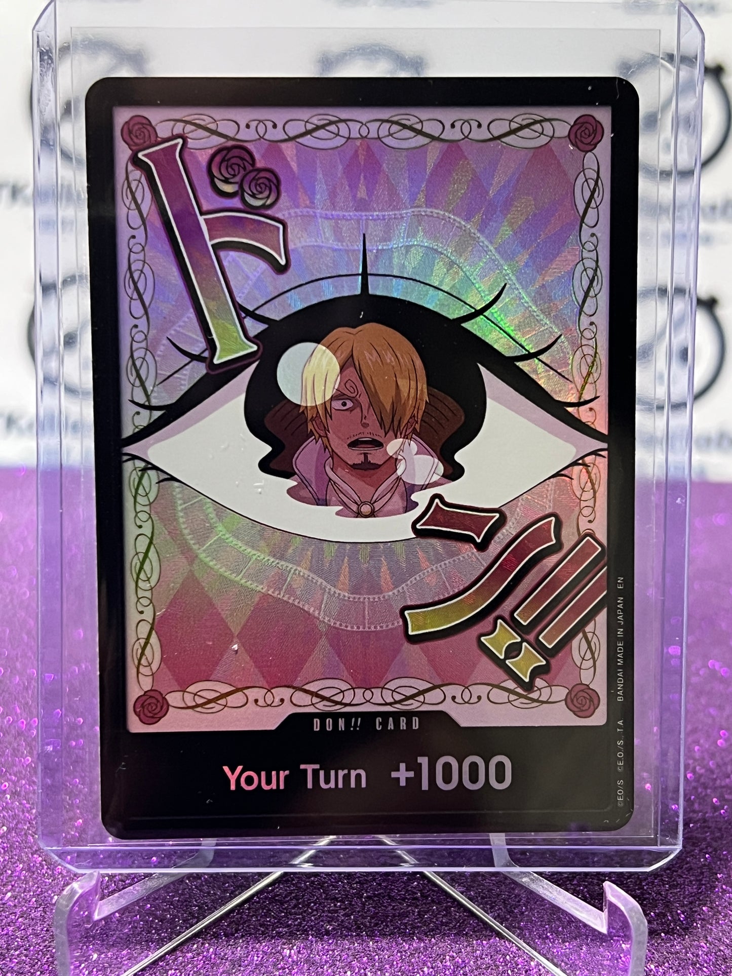 2025 ONE PIECE THE BEST V2 DON!! CARD YOUR TURN 1000 PUDDING FOIL ENGLISH TRADING GAME CARD