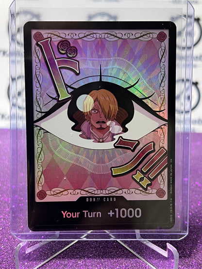 2025 ONE PIECE THE BEST V2 DON!! CARD YOUR TURN 1000 PUDDING FOIL ENGLISH TRADING GAME CARD