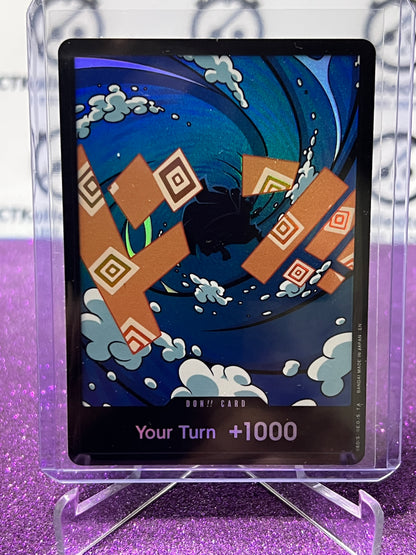 2025 ONE PIECE THE BEST V2 DON!! CARD YOUR TURN 1000 JINBE FOIL ENGLISH TRADING GAME CARD