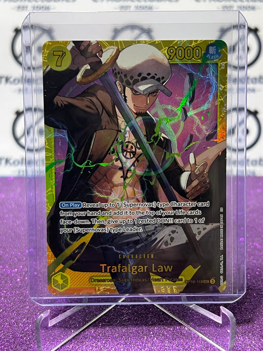 2025 ONE PIECE THE BEST V2 TRAFALGAR LAW # OP10-119 SEC FOIL ENGLISH TRADING GAME CARD