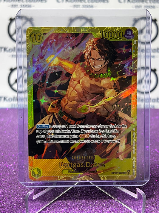 2025 ONE PIECE THE BEST V2 PORTGAS.D.ACE # OP07-119 SEC FOIL ENGLISH TRADING GAME CARD