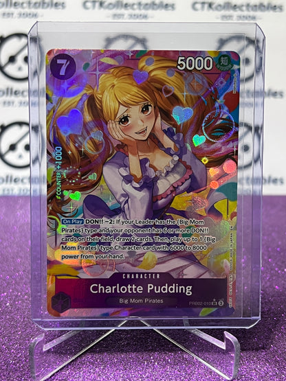 2025 ONE PIECE THE BEST V2 CHARLOTTE PUDDING # PRB02-010 SR* FOIL ENGLISH TRADING GAME CARD