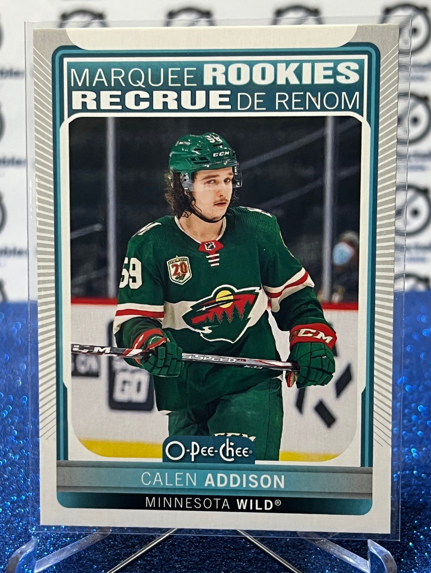 2021-22 O-PEE-CHEE CALEN ADDISON # 531 MARQUEE ROOKIE MINNESOTA WILD  NHL HOCKEY CARD