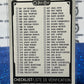 2021-22 O-PEE-CHEE TEAM CHECKLIST # 400  NHL HOCKEY CARD