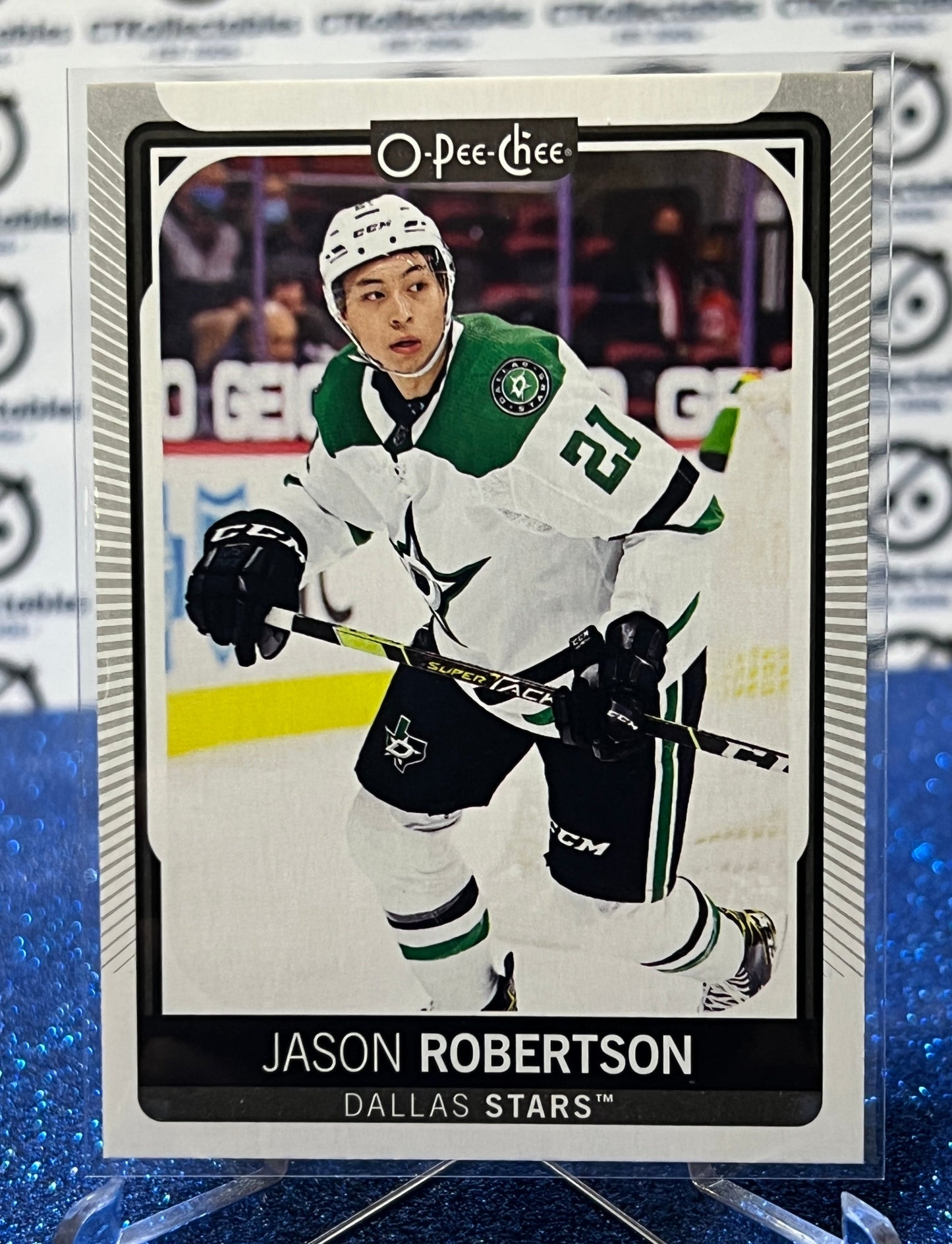 2021-22 O-PEE-CHEE JASON ROBERTSON # 61 ROOKIE DALLAS STARS NHL HOCKEY TRADING CARD