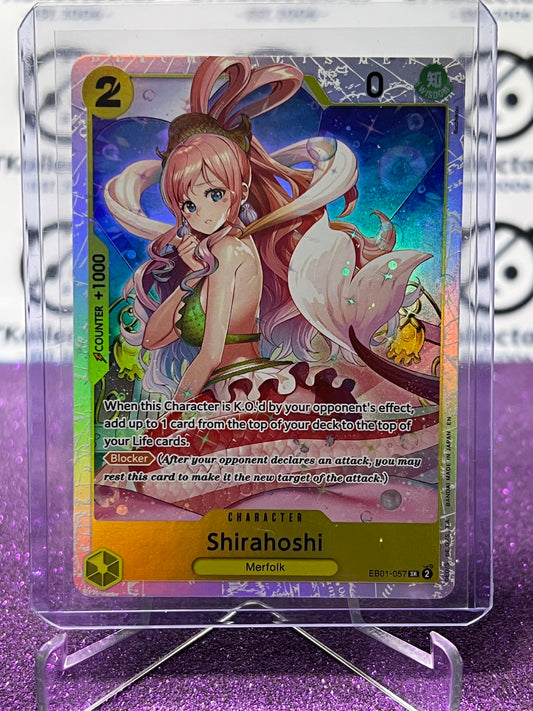2025 ONE PIECE THE BEST V2 SHIRAHOSHI # EB01-057 SR FOIL ENGLISH TRADING GAME CARD