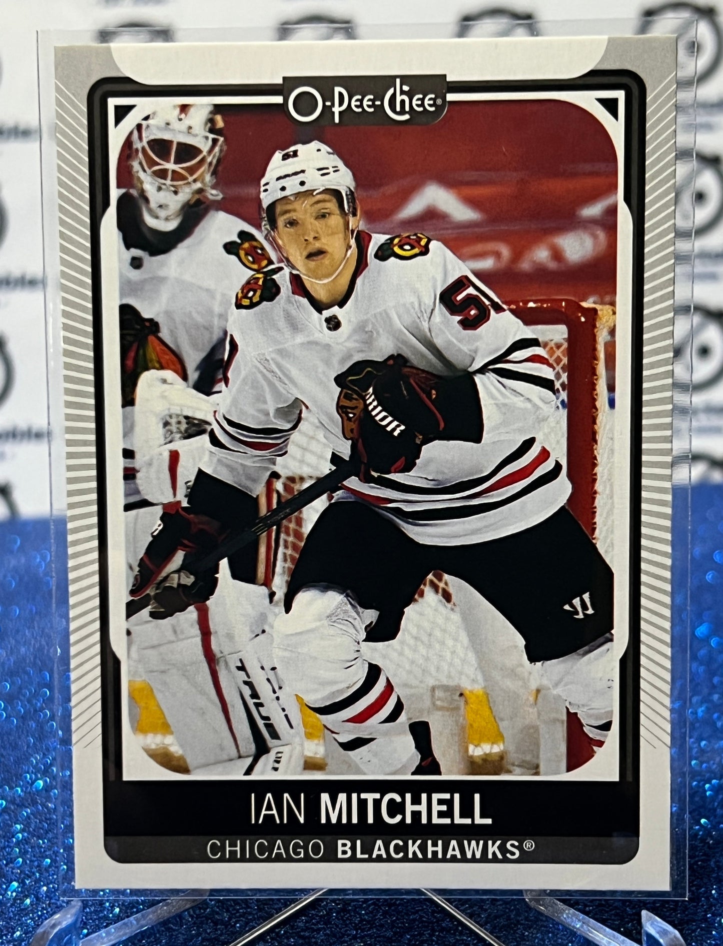 2021-22 O-PEE-CHEE IAN MITCHELL # 183 ROOKIE CHICAGO BLACKHAWKS HOCKEY CARD