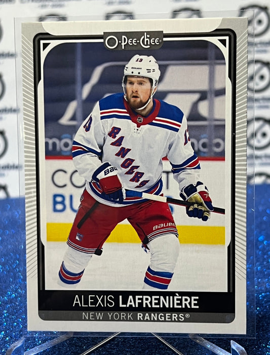 2021-22  O-PEE-CHEE ALEXIS LAFRENIERE  # 30 ROOKIE NEW YORK RANGERS  NHL HOCKEY CARD