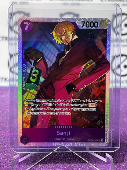 2025 ONE PIECE THE BEST V2 SANJI # OP09-065 SR FOIL ENGLISH TRADING GAME CARD