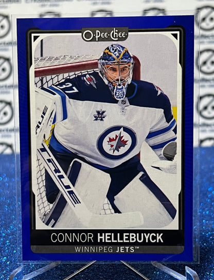 2021-22 O-PEE CHEE CONNOR HELLEBUYCK # 39  BLUE WINNIPEG JETS HOCKEY CARD