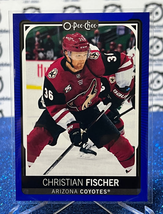 2021-22 O-PEE-CHEE CHRISTIAN FISCHER # 307 BLUE ARIZONA COYOTES NHL HOCKEY CARD