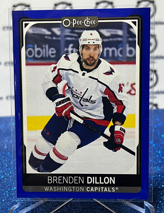 2021-22 O-PEE-CHEE BRENDEN DILLION # 230 BLUE PARALLEL WASHINGTON CAPITALS NHL HOCKEY CARD