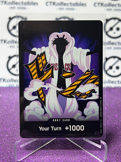 2025 ONE PIECE THE BEST V2 DON!! CARD YOUR TURN 1000 CAESAR CLOWN NON-FOIL ENGLISH TRADING GAME CARD