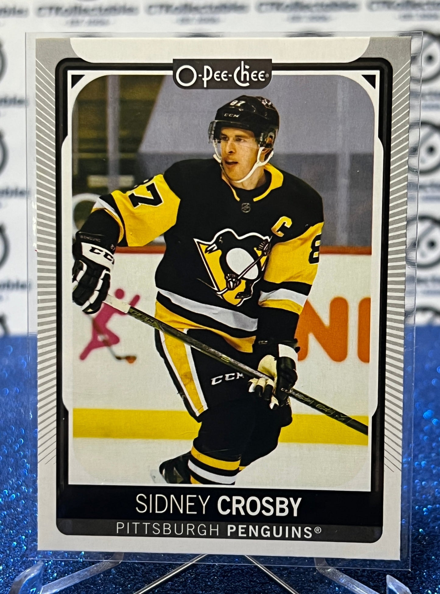 2021-22  O-PEE-CHEE SIDNEY CROSBY # 418  PITTSBURGH PENGUINS NHL HOCKEY CARD