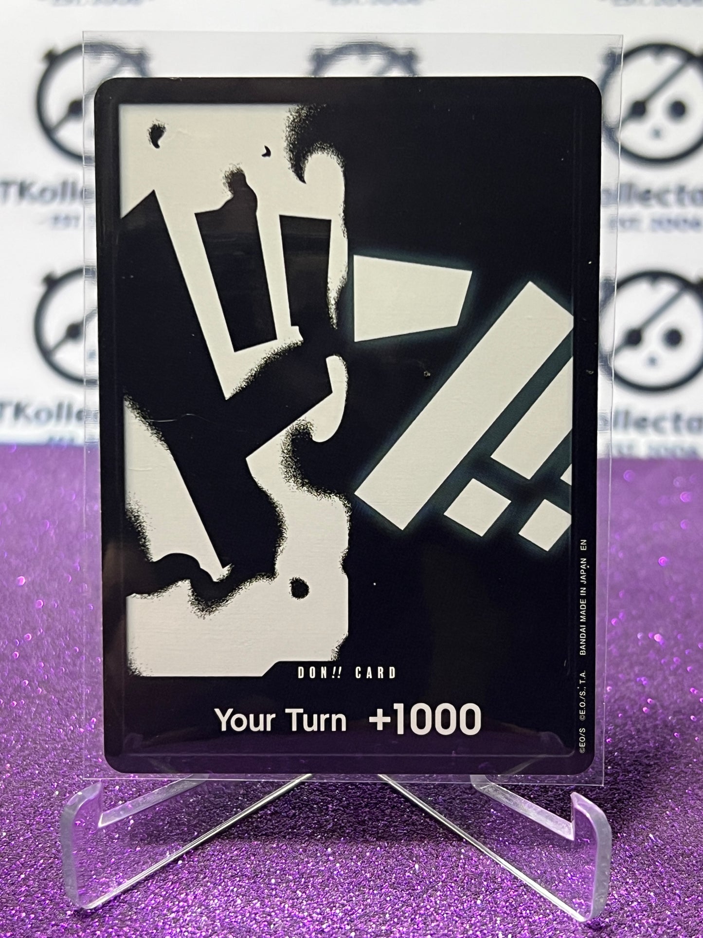 2025 ONE PIECE THE BEST V2 DON!! CARD YOUR TURN 1000 BLACKBEARD NON-FOIL ENGLISH TRADING GAME CARD