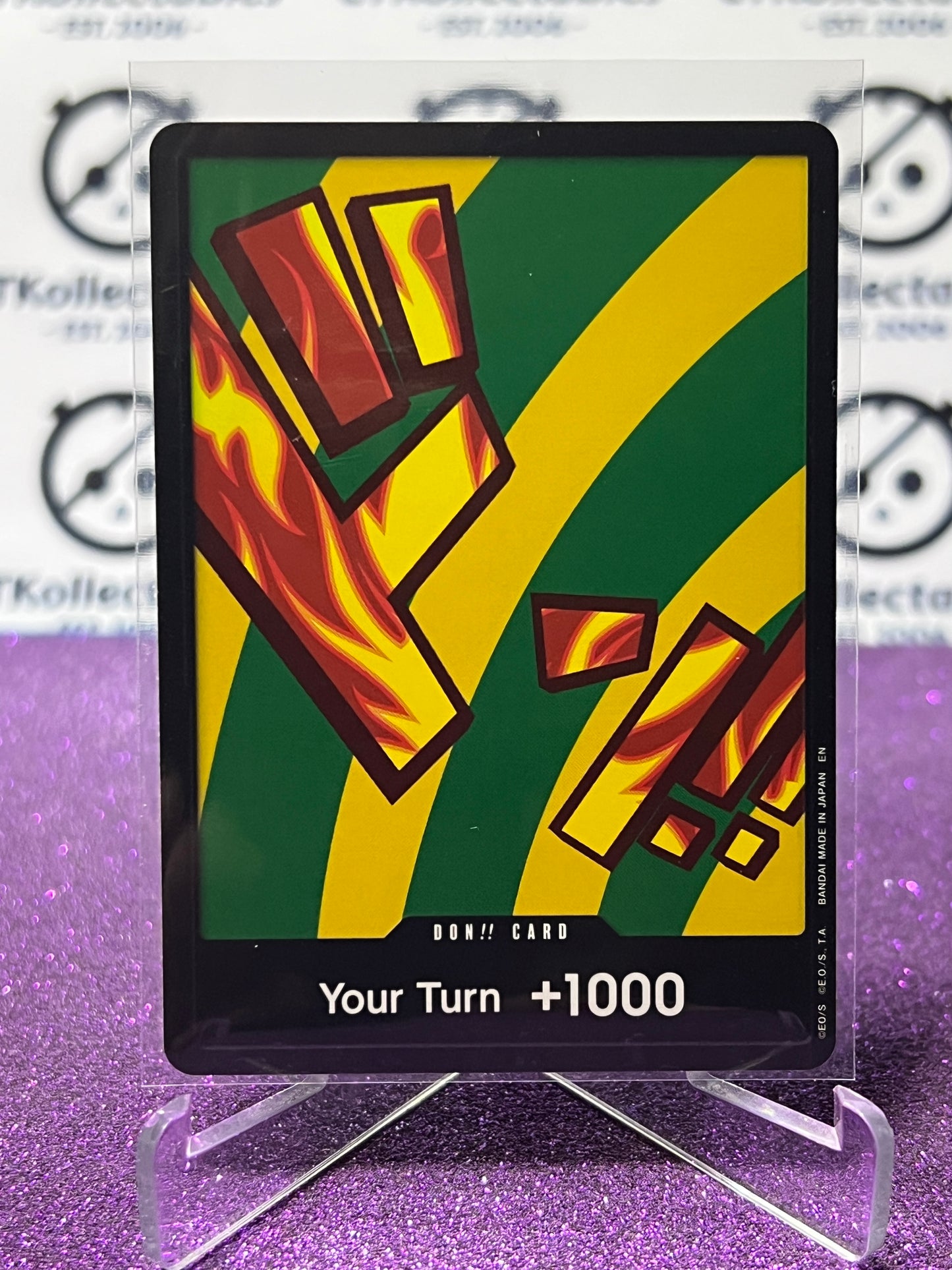 2025 ONE PIECE THE BEST V2 DON!! CARD YOUR TURN 1000 HANNYABAL NON-FOIL ENGLISH TRADING GAME CARD