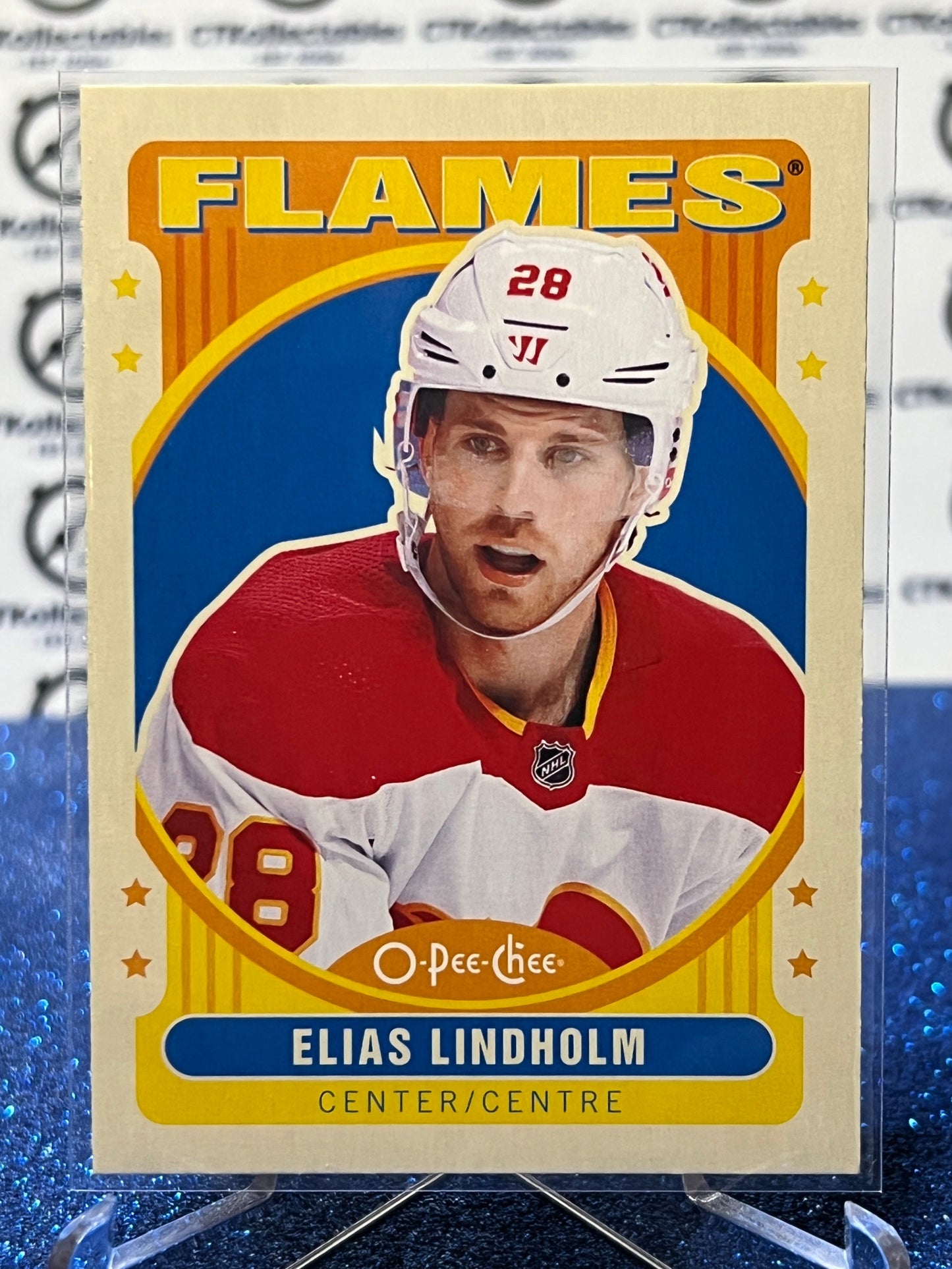 2021-22 O-PEE-CHEE ELIAS LINDHOLM # 270 RETRO CALGARY FLAMES NHL HOCKEY CARD