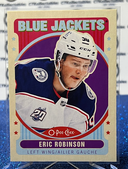 2021-22 O-PEE-CHEE ERIC ROBINSON # 102 RETRO COLUMBUS BLUE JACKETS NHL HOCKEY CARD