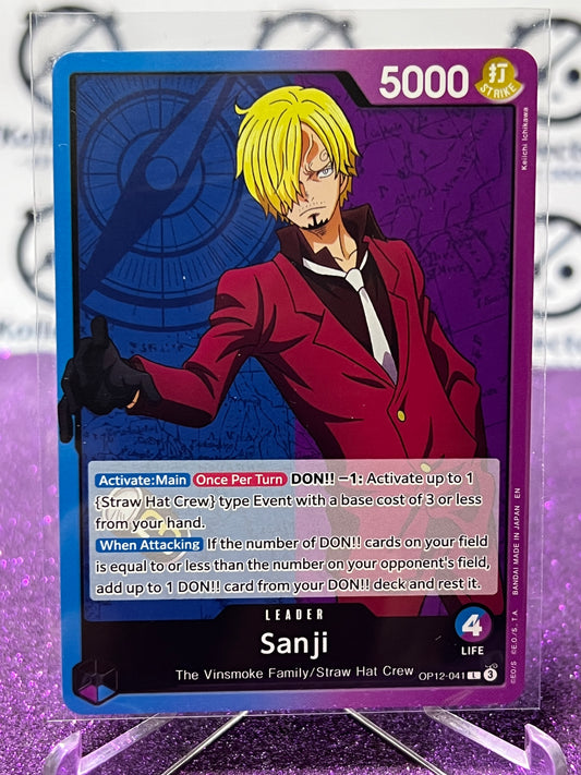 2025 ONE PIECE LEGACY OF THE MASTER SANJI # OP12-041 L NON-FOIL TRADING GAME CARD