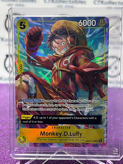 2025 ONE PIECE 500 YEARS IN THE FUTURE MONKEY.D.LUFFY # OP07-109 SR PROMO FOIL TCG CARD