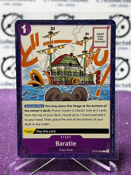 2025 ONE PIECE LEGACY OF THE MASTER BARATIE # OP12-080 R NON-FOIL TRADING GAME CARD