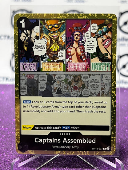2025 ONE PIECE LEGACY OF THE MASTER CAPTAINS ASSEMBLED # OP12-097 R  FOIL TRADING GAME CARD