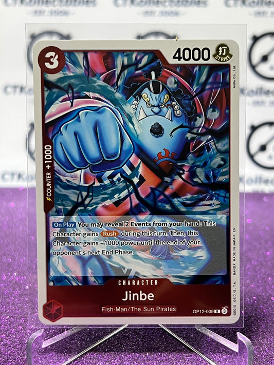 2025 ONE PIECE LEGACY OF THE MASTER JINBE # OP12-009 R  FOIL TRADING GAME CARD