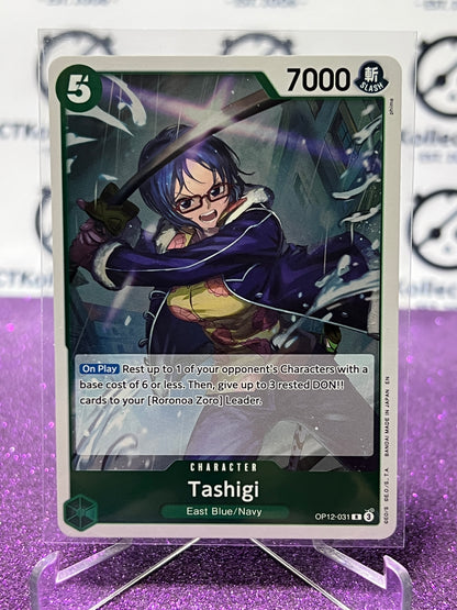 2025 ONE PIECE LEGACY OF THE MASTER TASHIGI # OP12-031 R  FOIL TRADING GAME CARD