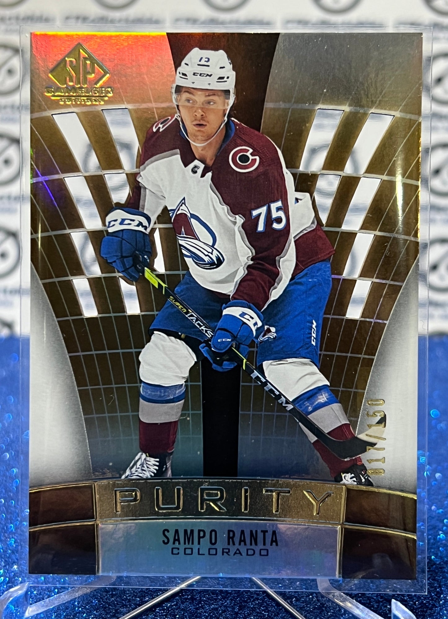 2021-22 UPPER DECK SP SAMPO RANTA # P-96 RC GOLD PURITY COLORADO AVALANCHE  NHL HOCKEY TRADING CARD