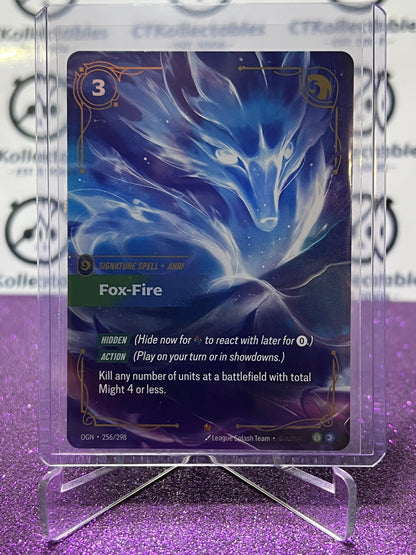 2025 RIFTBOUND LEAGUE OF LEGENDS FOX-FIRE # 256/298 EPIC FOIL TRADING GAME CARD