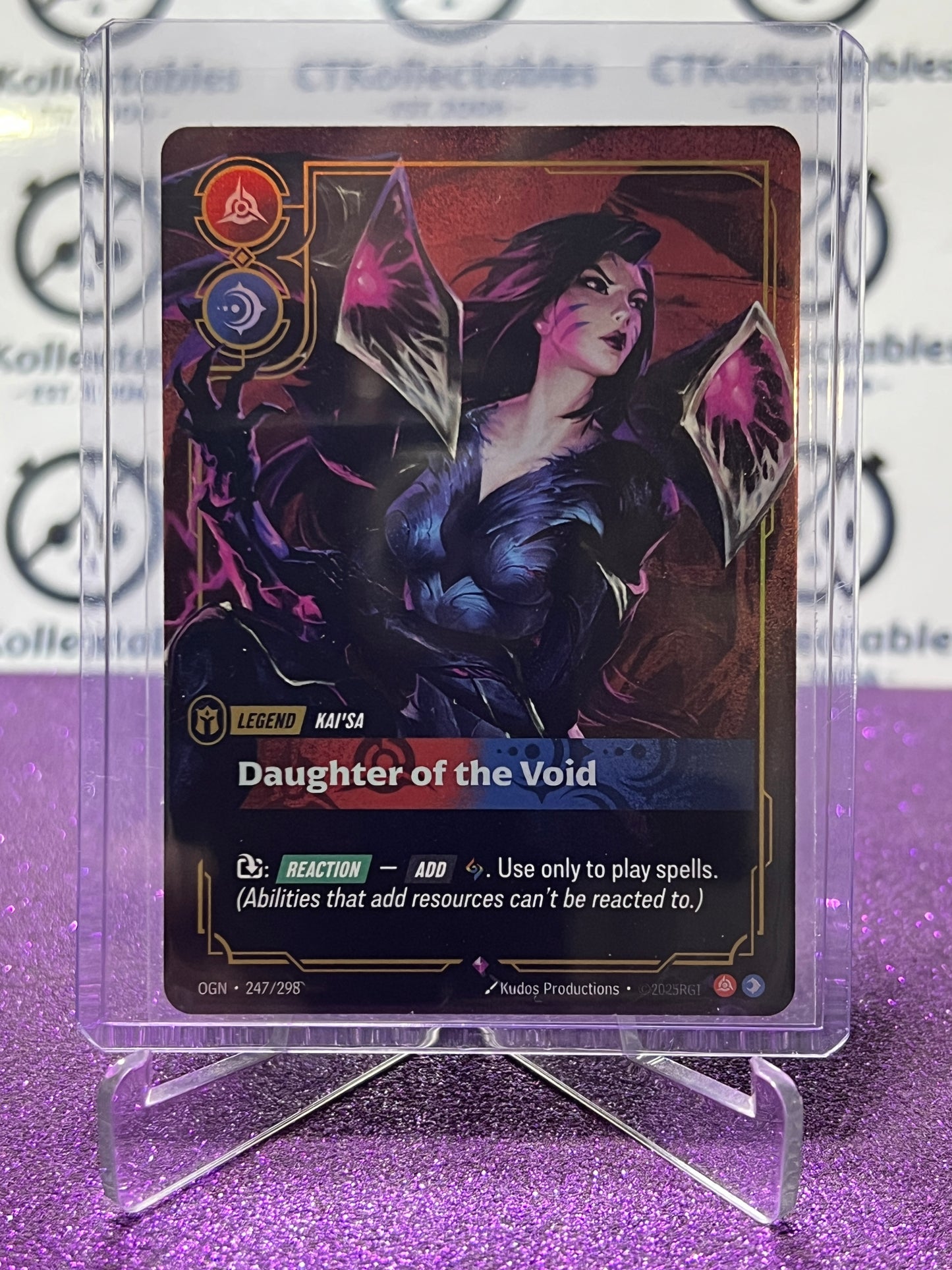 2025 RIFTBOUND LEAGUE OF LEGENDS DAUGHTER OF THE VOID # 247/298 RARE FOIL TRADING GAME CARD