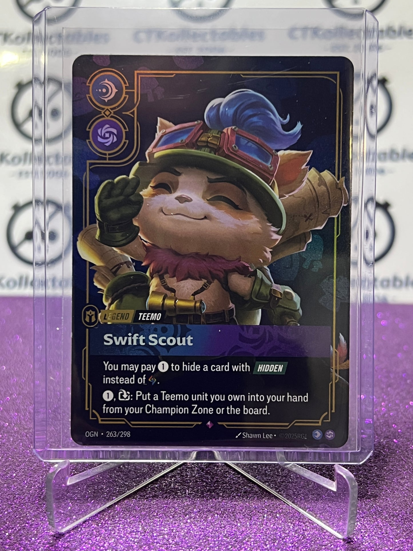 2025 RIFTBOUND LEAGUE OF LEGENDS SWIFT SCOUT # 263/298 RARE FOIL TRADING GAME CARD