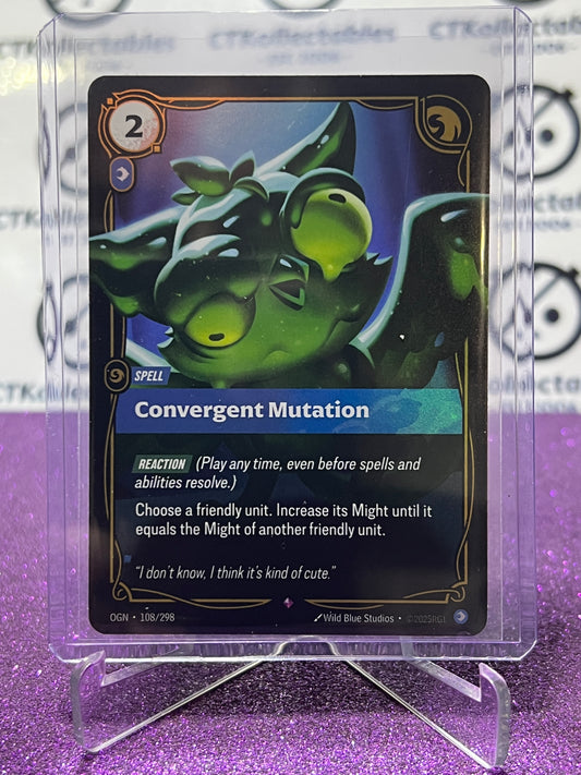 2025 RIFTBOUND LEAGUE OF LEGENDS CONVERGENT MUTATION # 108/298 RARE FOIL TRADING GAME CARD