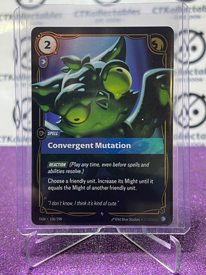 2025 RIFTBOUND LEAGUE OF LEGENDS CONVERGENT MUTATION # 108/298 RARE FOIL TRADING GAME CARD