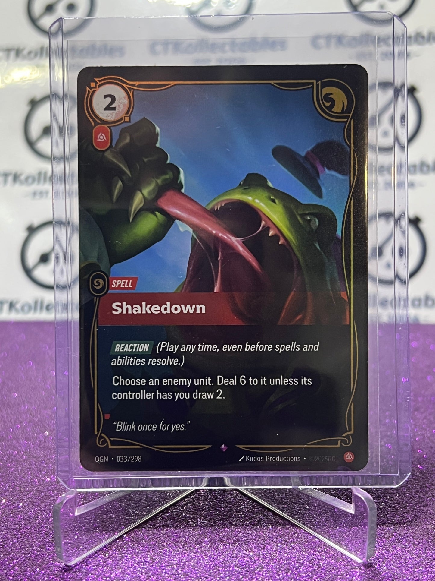 2025 RIFTBOUND LEAGUE OF LEGENDS SHAKEDOWN # 033 /298 RARE FOIL TRADING GAME CARD