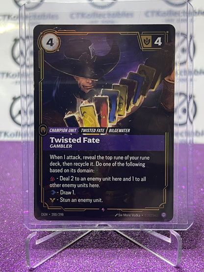 2025 RIFTBOUND LEAGUE OF LEGENDS TWISTED FATE # 200/298 RARE FOIL TRADING GAME CARD
