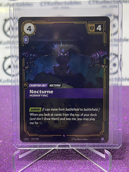 2025 RIFTBOUND LEAGUE OF LEGENDS NOCTURNE # 194/298 RARE FOIL TRADING GAME CARD
