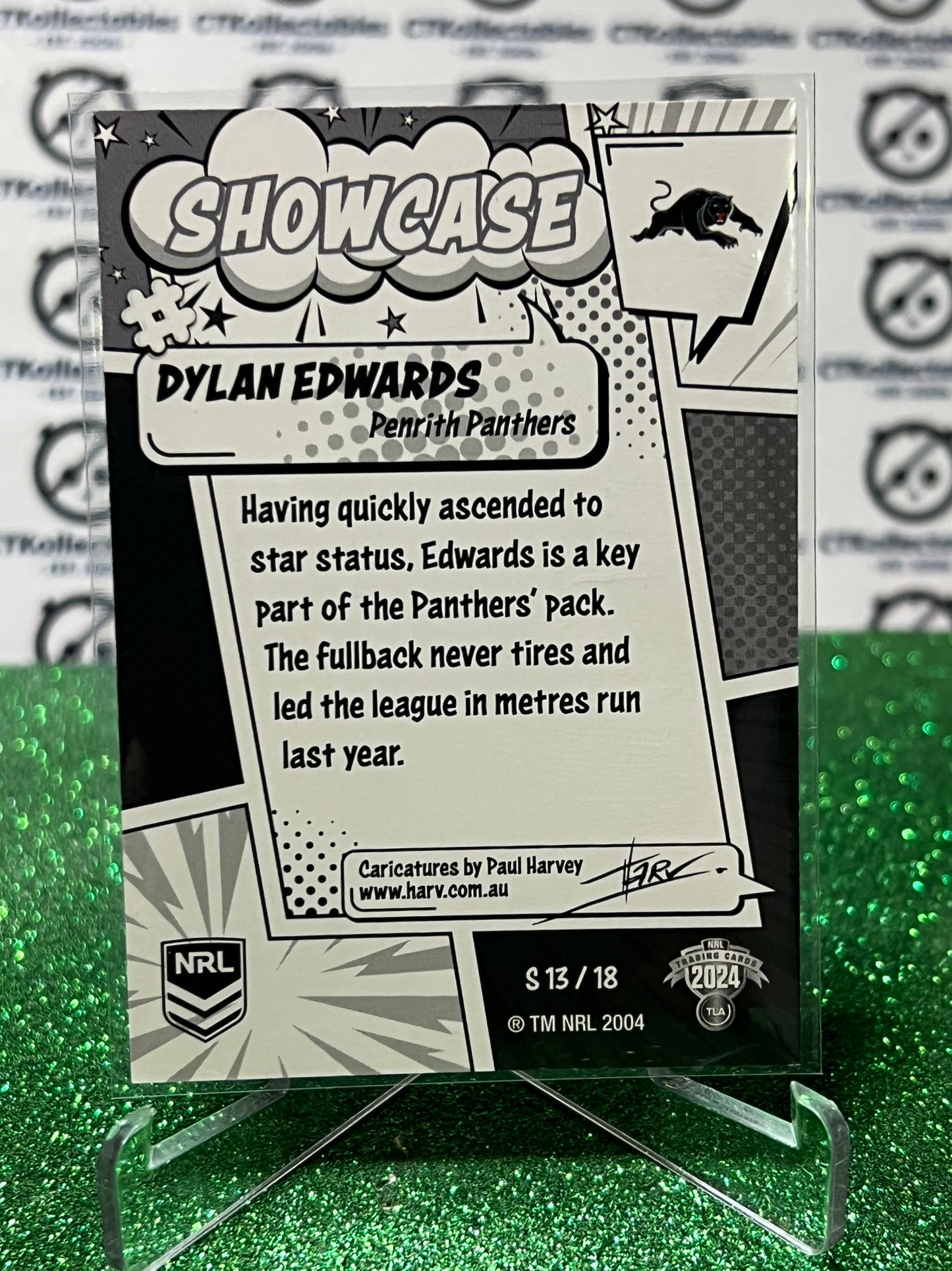 2024 NRL TRADERS DYLAN EDWARDS # S13/18  SHOWCASE PENRITH PANTHERS