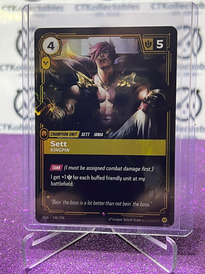 2025 RIFTBOUND LEAGUE OF LEGENDS SETT # 240/298 RARE FOIL TRADING GAME CARD