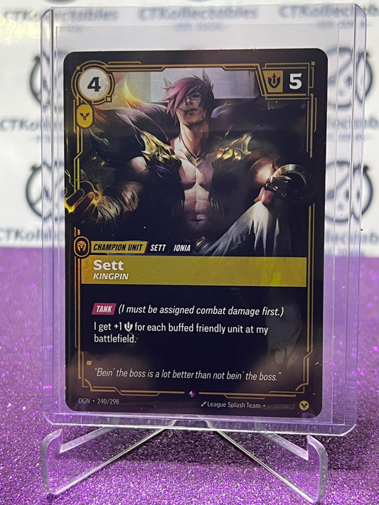 2025 RIFTBOUND LEAGUE OF LEGENDS SETT # 240/298 RARE FOIL TRADING GAME CARD