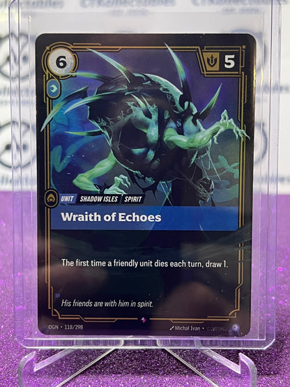 2025 RIFTBOUND LEAGUE OF LEGENDS WRAITH OF ECHOES # 118/298 RARE FOIL TRADING GAME CARD