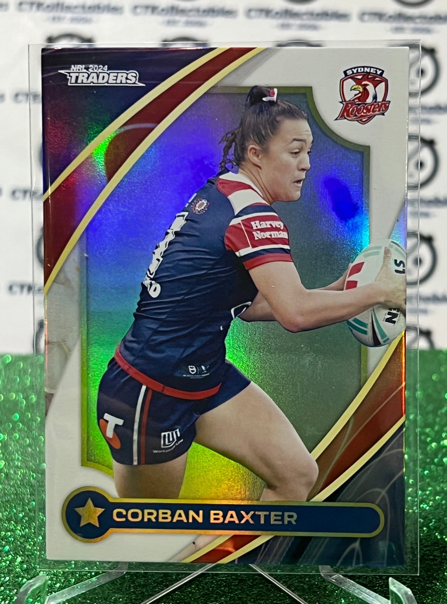 2024 NRL TRADERS TITANIUM CORBAN BAXTER # W 50/60  SYDNEY ROOSTERS