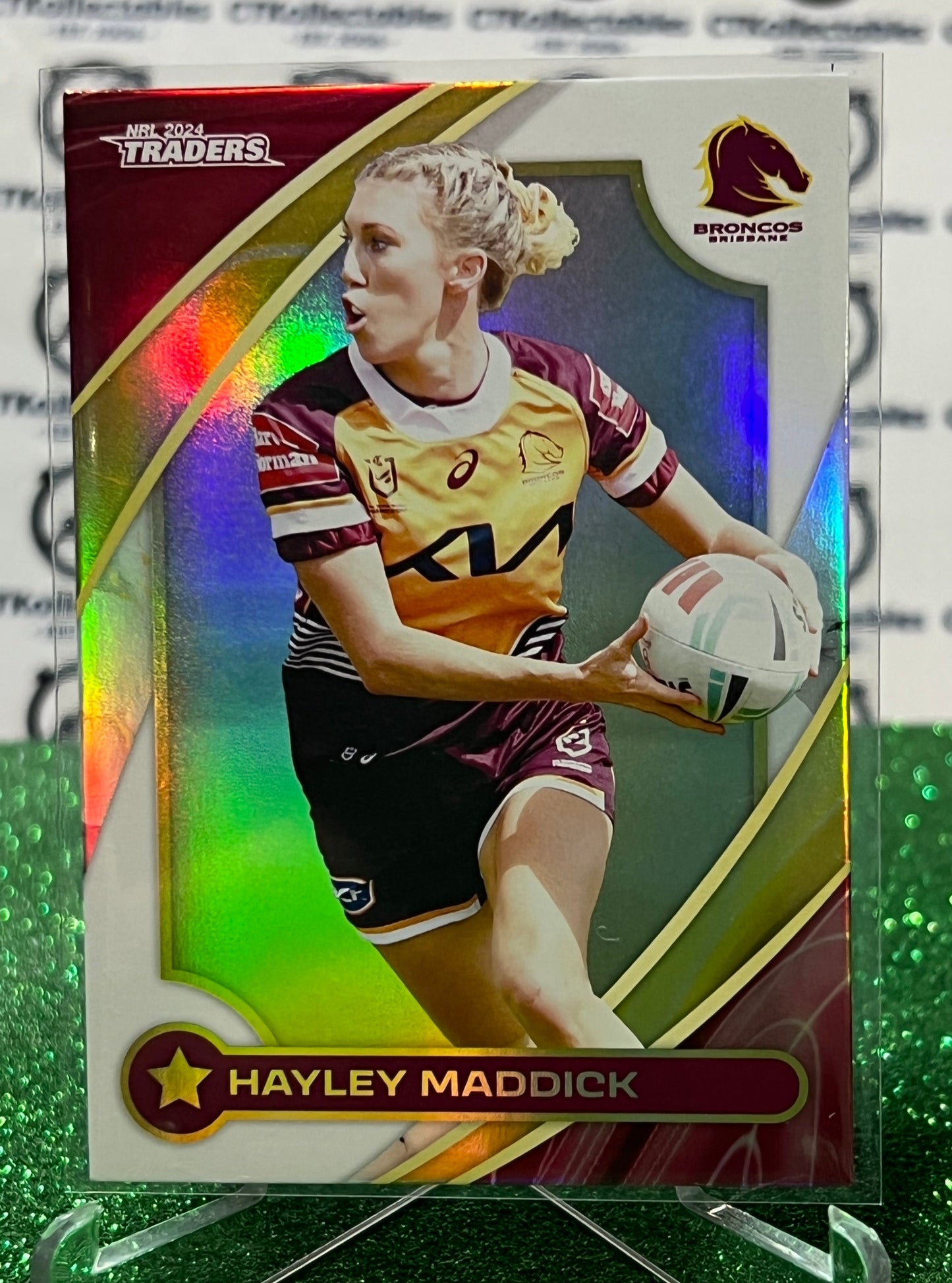 2024 NRL TRADERS TITANIUM HAYLEY MADDICK # W 05/60  BRISBANE BRONCOS