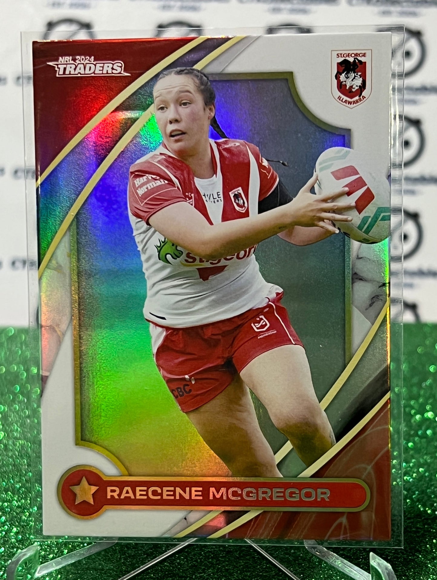 2024 NRL TRADERS TITANIUM RAECENE MCGREGOR # W 46/60  ST. GEORGE DRAGONS