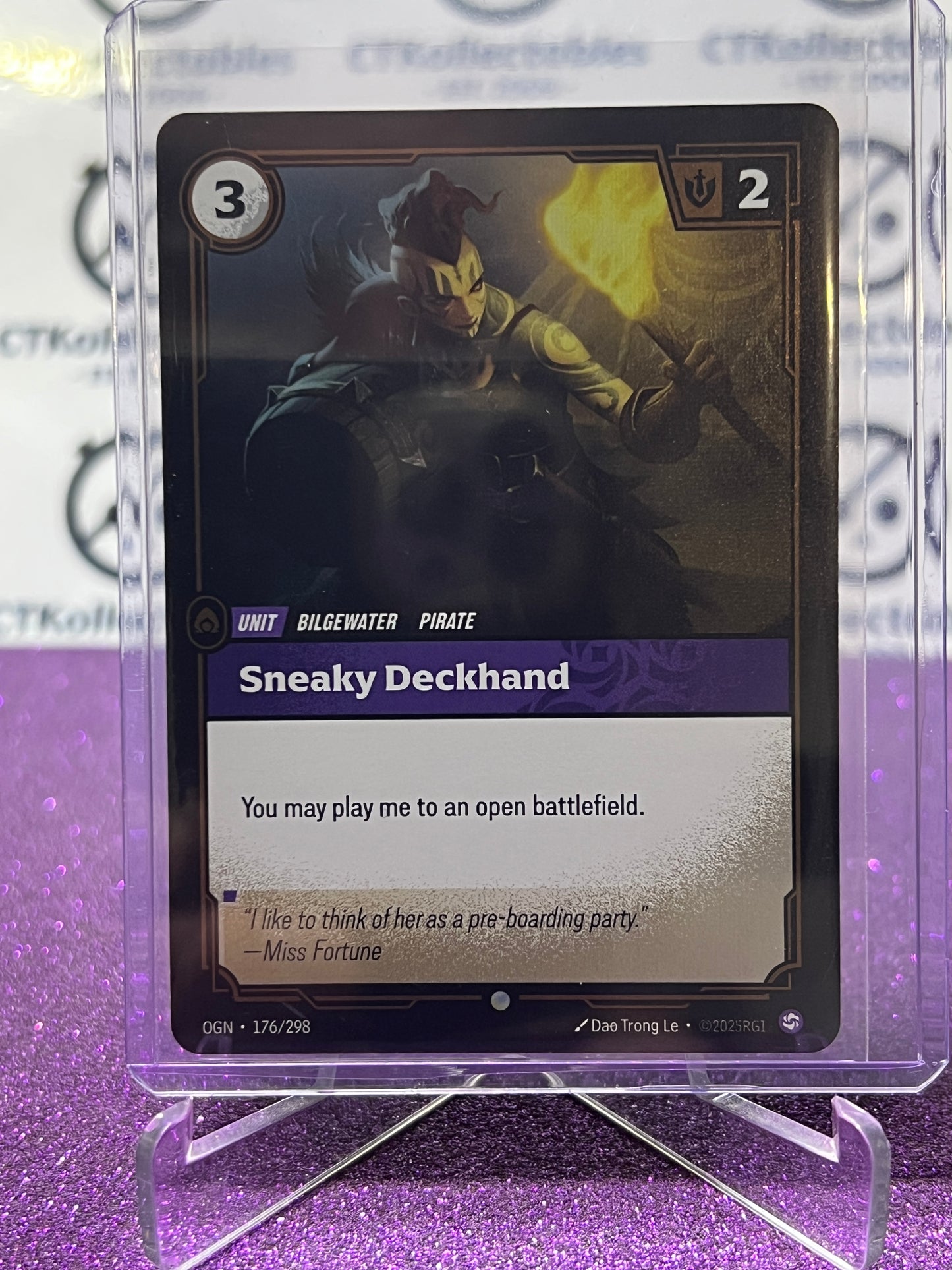 2025 RIFTBOUND LEAGUE OF LEGENDS SNEAKY DECKHAND # 176/298  FOIL TRADING GAME CARD