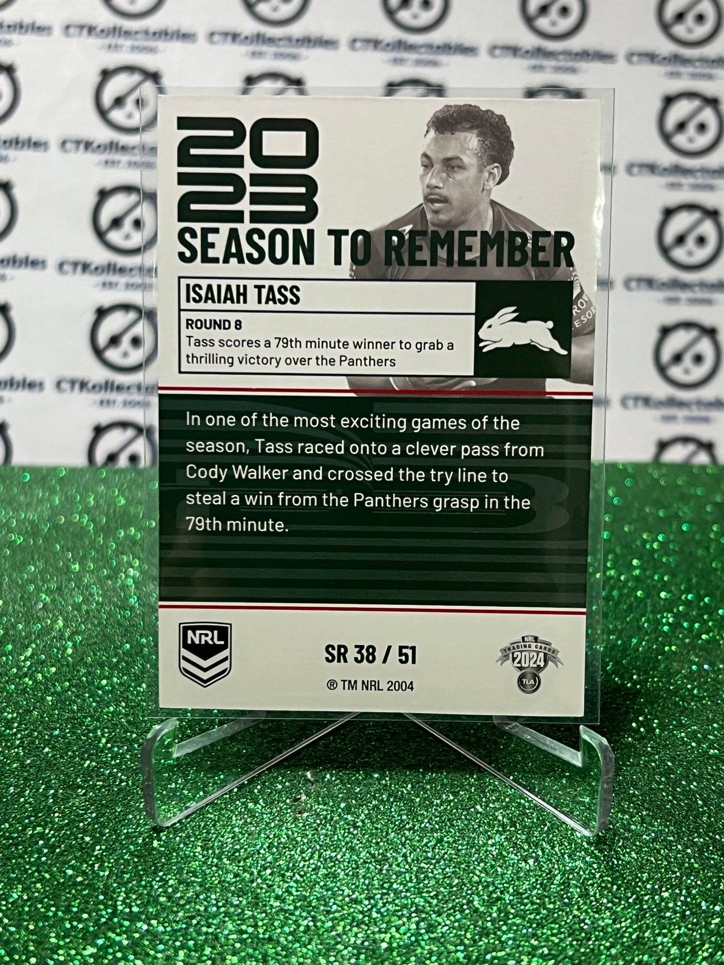 2024 NRL TRADERS TITANIUM ISAIAH TASS # SR 38/51  SYDNEY RABBITOHS