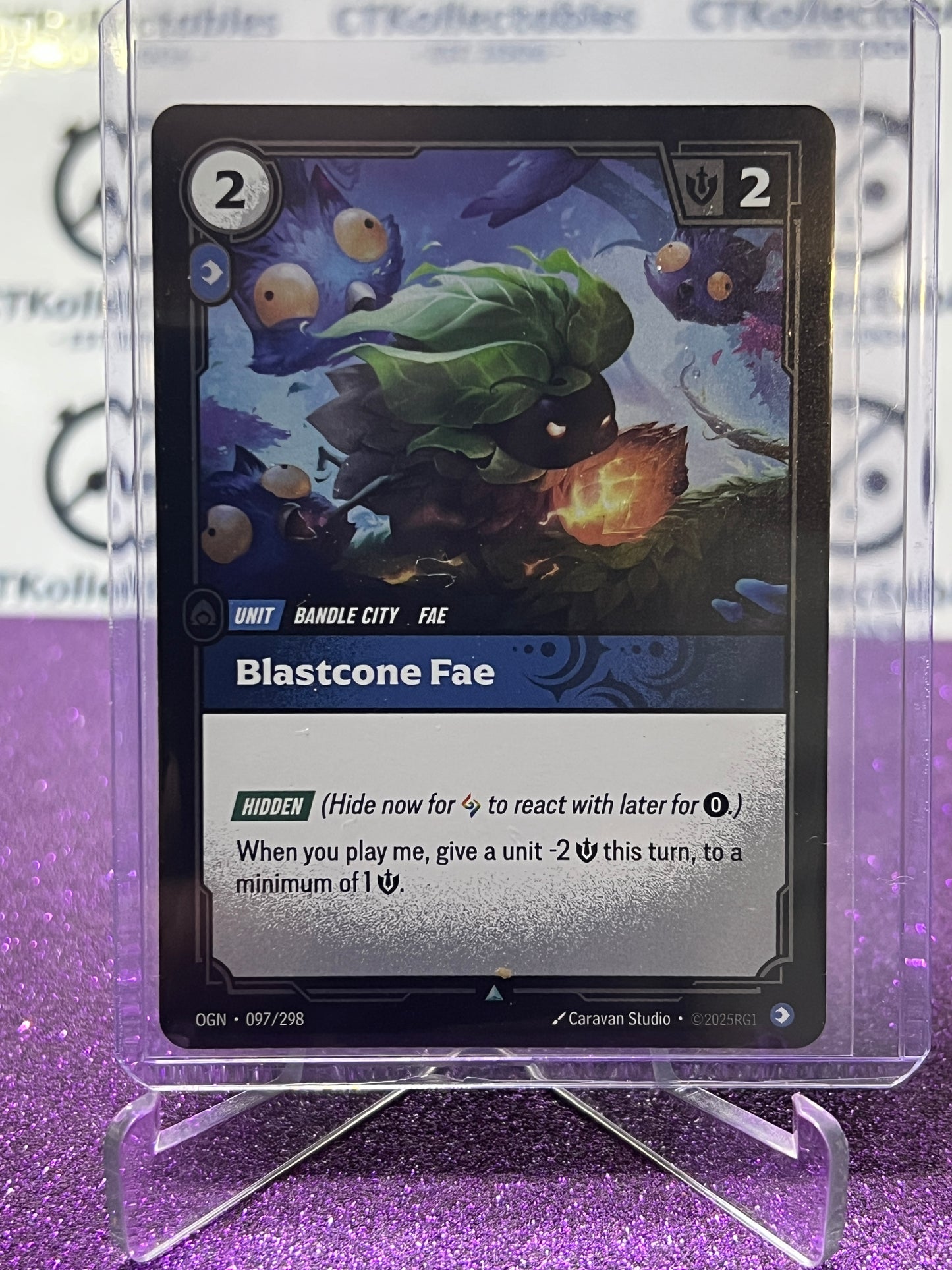 2025 RIFTBOUND LEAGUE OF LEGENDS BLASTCONE FAE # 097/298  FOIL TRADING GAME CARD