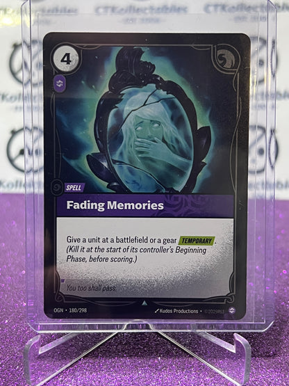 2025 RIFTBOUND LEAGUE OF LEGENDS FADING MEMORIES # 180/298  FOIL TRADING GAME CARD