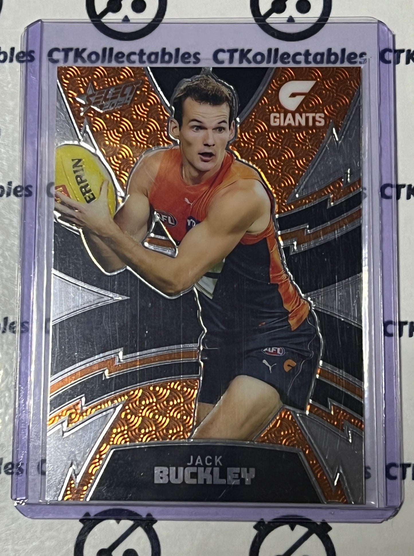 2024 AFL SELECT FOOTY STARS JACK BUCKLEY # LT157 LUMINOUS /599 GWS GIANTS